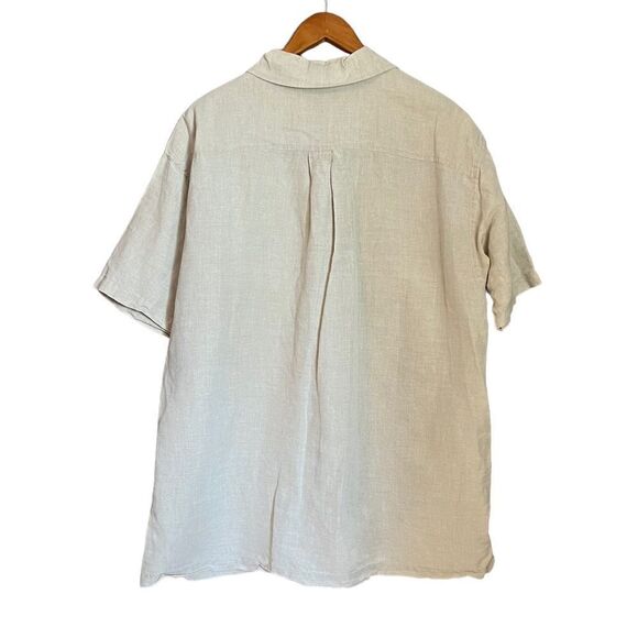 Jones New‎ York cotton and linen blend short sleeve shirt - Picture 9 of 9